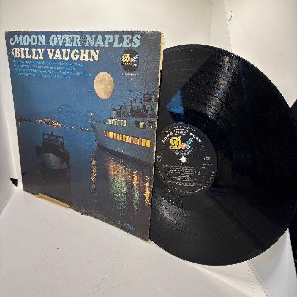 Billy Vaughn Moon Over Naples Vinyl Record LP Dot‎ Records DLP 3664 Mono